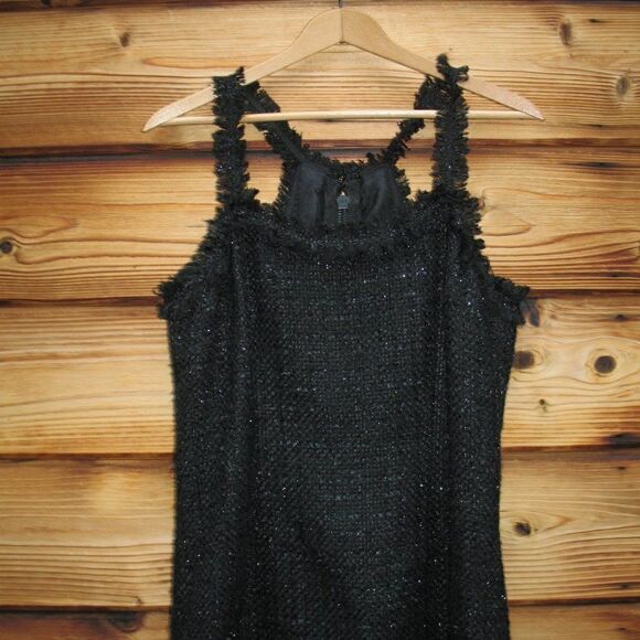 Revolve Alexis Black Metallic Tweed Mini Dress - Picture 3 of 8